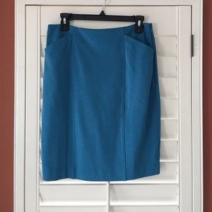 Cabi Sigourney Skirt teal blue 12